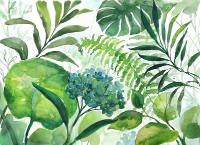 Svěží botanická zeleň od Renate Holzner