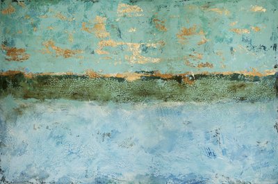 Texturovaný Zlatý horizont od Renate Holzner