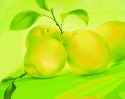 Zářivě zelené citrony od Renate Holzner
