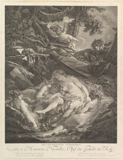 Spící Bacchantes Spící Bacchantes, 18. století. od Rene Gaillard