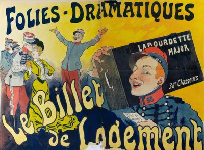 Das Einquartierungsbillett von Rene Pean