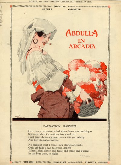 Cigarety Abdulla, 1926 od Rene Vincent