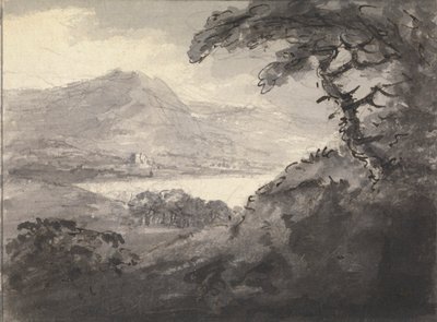 Horská krajina s jezerem od Rev. William Gilpin