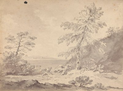 Dva stromy v krajině od Rev. William Gilpin