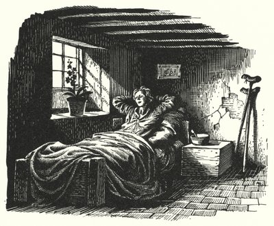 Hans Christian Andersen: Anděl (litho) od Rex (after) Whistler