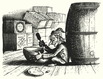 Hans Christian Andersen: Goblin a Huckster (litho) od Rex (after) Whistler