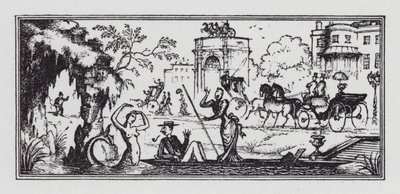 Punting (litho) od Rex (after) Whistler