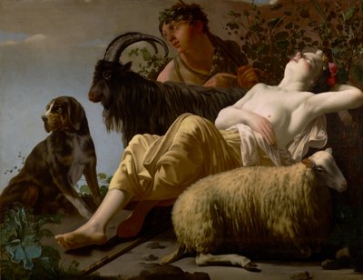 Pastýř a spící pastýřka od Reyer Jacobsz van Blommendael
