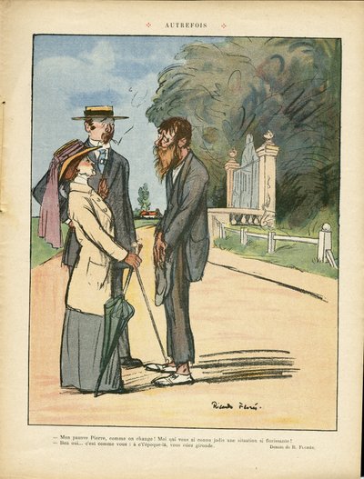 Ilustrace Ricardo Flores (1878-1918) v Le Lire, 01/06/12 - Dříve - Venkov, Městská architektura, Misere, Život bohatých, Strom - Ženy od Ricardo Flores