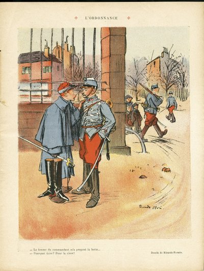 Ilustrace Ricardo Flores (1878-1918) v The Rire, 05.06.09 - The Ordinance - Armee, Urban Architecture, Love od Ricardo Flores