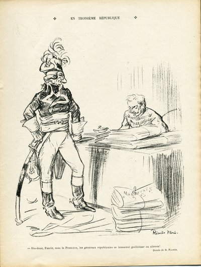 Ilustrace Ricarda Florese (1878-1918) v Le Lire, 29. 11. 13 - Ve třetí republice - Irská republika - generálové, Baptiste Faurie (1853-1938) od Ricardo Flores