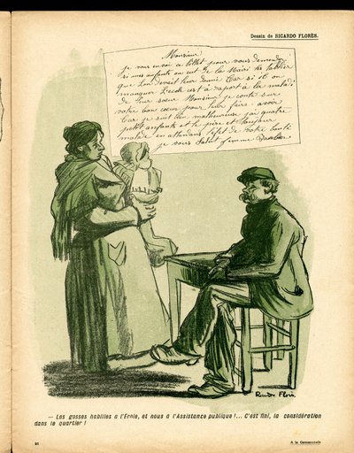 Máslový talíř, no. 366, satirické barvy od Ricardo Flores