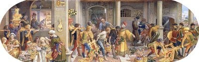 Florentský festival: Přípravy v kuchyni a jídelně od Ricciardo Meacci