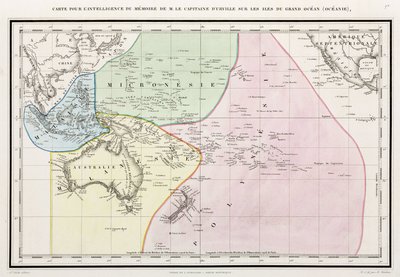 Mapa Tichého oceánu od John Pardon