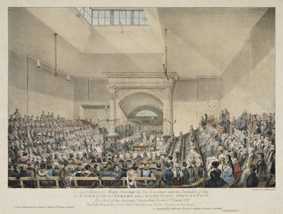 Otevření přednáškového divadla v Marylebone v Londýně od John Pardon
