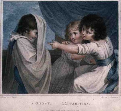 A Ghost, vyryl Luigi Schiavonetti (1765-1810), pub. od T. Simpsona od Richard (after) Westall