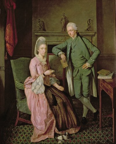 Conversation Piece, polovina 70. let 18. století (olej na plátně) od Richard (attr. to) Brompton