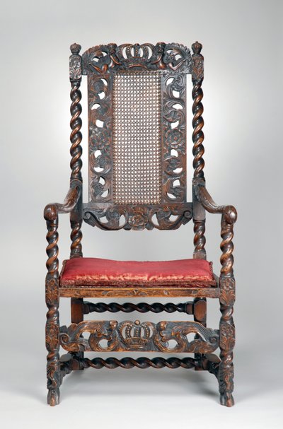 Křeslo, cca 1680 (ořech) od Richard (attr. to) Price