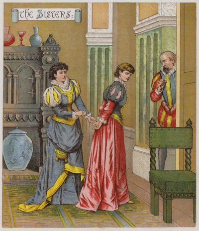 Ilustrace ke Zkrocení zlé ženy (chromolitho) od Richard Andre