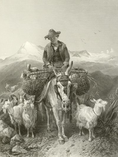 Pastýř z Granady od Richard Ansdell