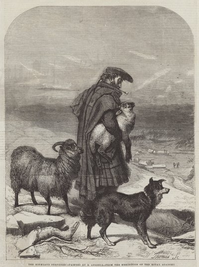 Vysokohorský pastýř od Richard Ansdell