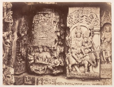 Hoysaleswara Temple Sculpture, Halebit, 1856-1857. od Richard Banner Oakeley