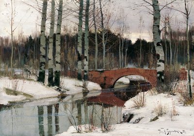 Tání v Gatčině, 1897. od Richard Bergholz