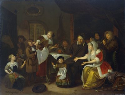 Svátek svatého Mikuláše od Richard Brakenburg