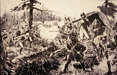 Bitva o Brandywine od Richard Caton (after) Woodville