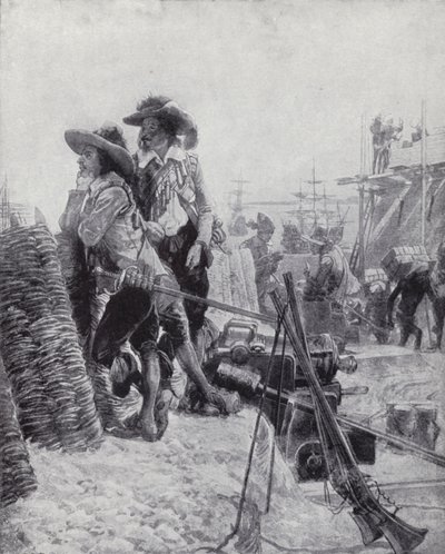 Založení Fort St George, Madras, Francis Day z Východoindické společnosti od Richard Caton II (after) Woodville