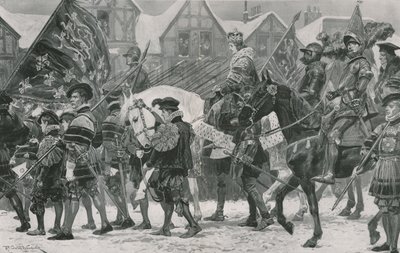 Korunovační průvod Edwarda VI Londýnem od Richard Caton Woodville