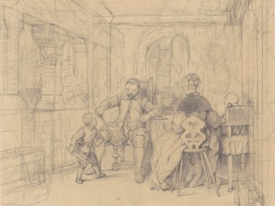 Lekce šermu [recto] od Richard Caton Woodville