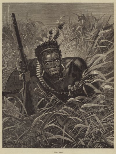 Zuluský skaut od Richard Caton Woodville junior