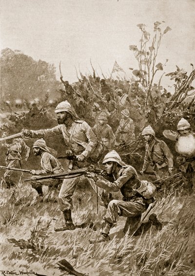 Pokrok britských sil v kampani Ashanti, 1873 od Richard Caton Woodville junior