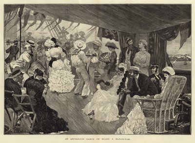 Odpolední tanec na palubě Man-of-War od Richard Caton Woodville junior