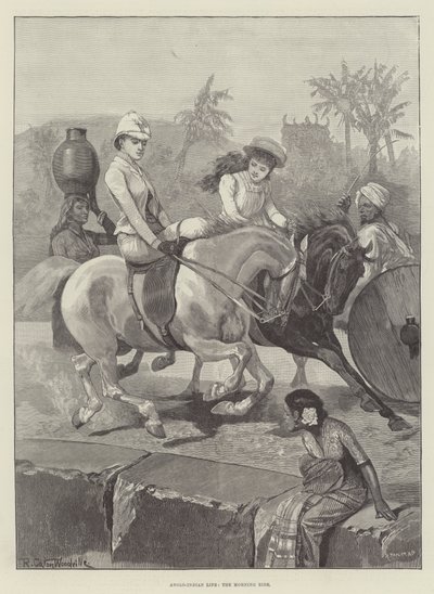 Anglo-indický život, ranní jízda od Richard Caton Woodville junior