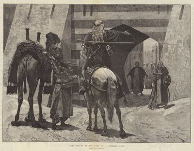 Arabští náčelníci u brány obleženého města od Richard Caton Woodville junior