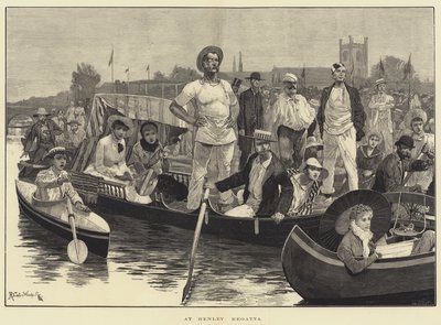 Na regatě v Henley od Richard Caton Woodville junior