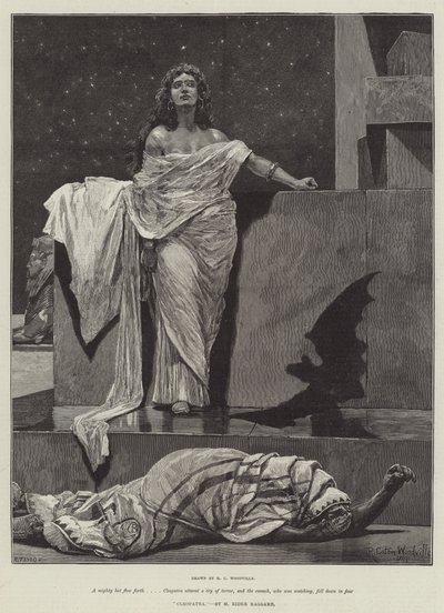 Kleopatra, H Rider Haggard od Richard Caton Woodville junior