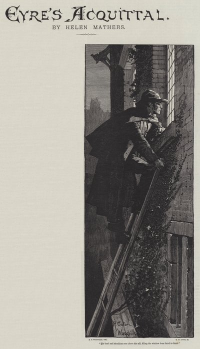 Eyrovo zproštění viny od Helen Mathersové od Richard Caton Woodville junior