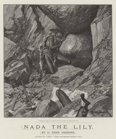 Nada the Lily, od H Rider Haggard od Richard Caton Woodville junior