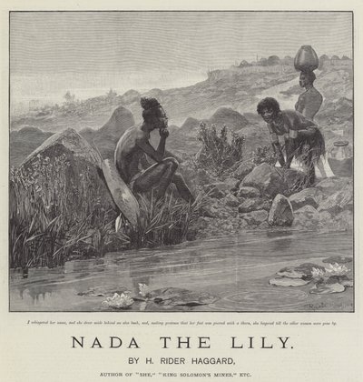 Nada the Lily, od H Rider Haggard od Richard Caton Woodville junior