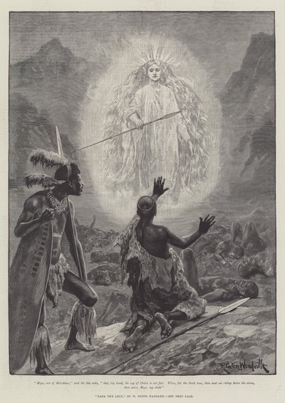 Nada the Lily, od H Rider Haggard od Richard Caton Woodville junior
