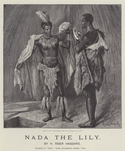 Nada the Lily, od H Rider Haggard od Richard Caton Woodville junior