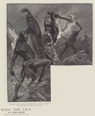 Nada the Lily, od H Rider Haggard od Richard Caton Woodville junior