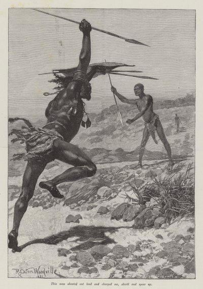 Nada the Lily, od H Rider Haggard od Richard Caton Woodville junior