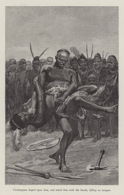Nada the Lily, od H Rider Haggard od Richard Caton Woodville junior