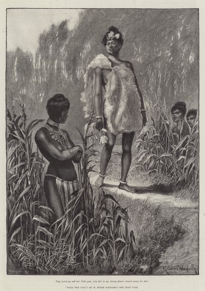 Nada the Lily, od H Rider Haggard od Richard Caton Woodville junior