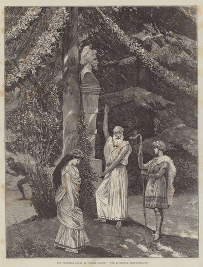 Pastorační hry v Coombe House, Věrná pastýřka od Richard Caton Woodville junior