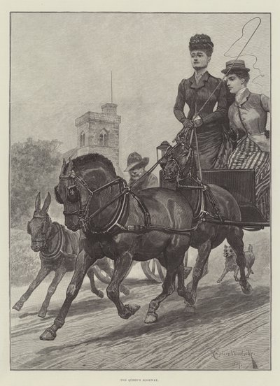 Královnina dálnice od Richard Caton Woodville junior
